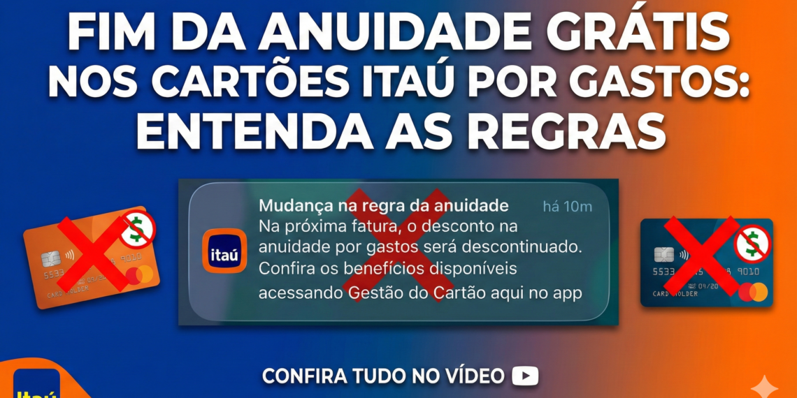 Fim da Anuidade Grátis nos Cartões Itaú por Gastos: Entenda as Regras