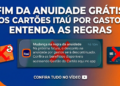 Fim da Anuidade Grátis nos Cartões Itaú por Gastos: Entenda as Regras