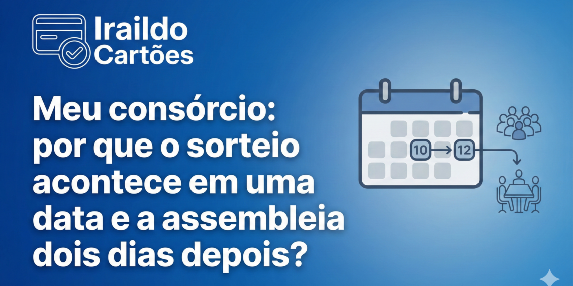 Meu consórcio: por que o sorteio acontece em uma data e a assembleia dois dias depois?